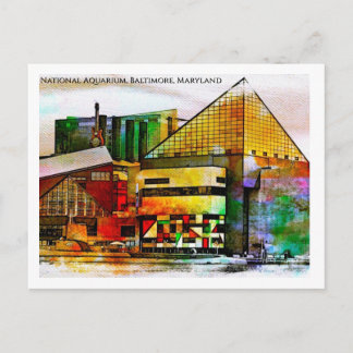 National Aquarium Baltimore — Stained Glass Pop Vykort