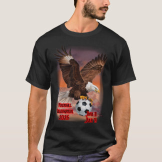 National Bald Eagle carrying the Soccer's ball on  T Shirt