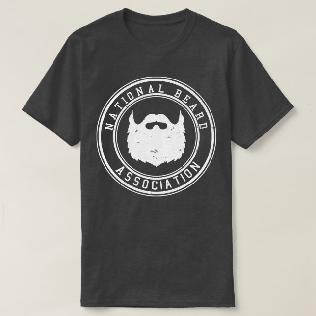 National Beard Association Funny Barber Gift-idé T Shirt (Design framsida)