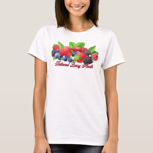 National Berry Month T Shirt (Framsida)
