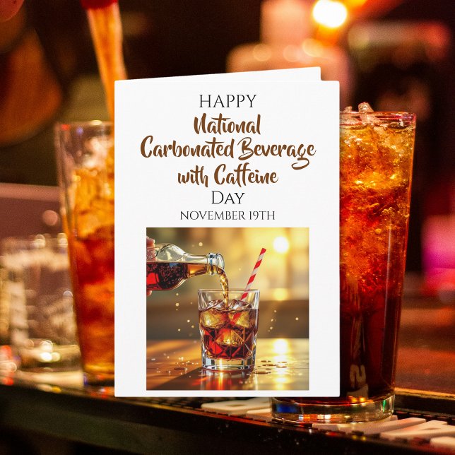 National Beverage with Caffeine Day | Nov 19th Kort (Skapare uppladdad)