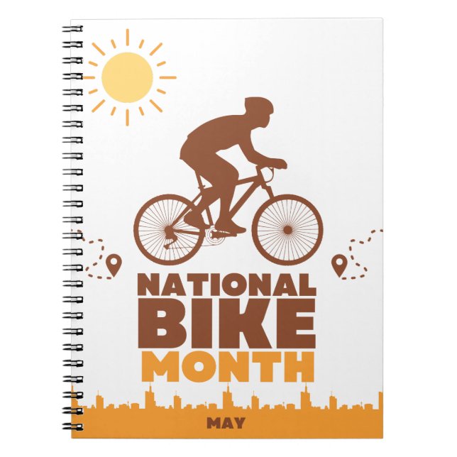 National Bike Month Anteckningsbok (Framsidan)