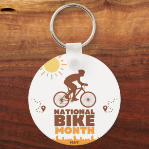 National Bike Month Nyckelring