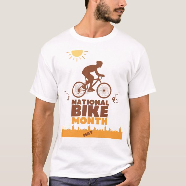 National Bike Month T Shirt (Framsida)