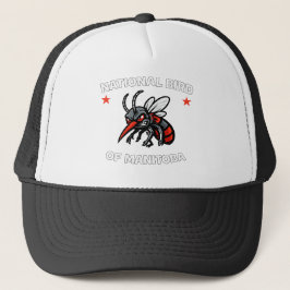 National Bird of Manitoba Funny Mosquito Hat Keps