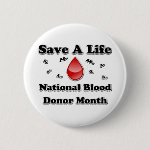 National Blood Donor Month - Spara A Life Knapp