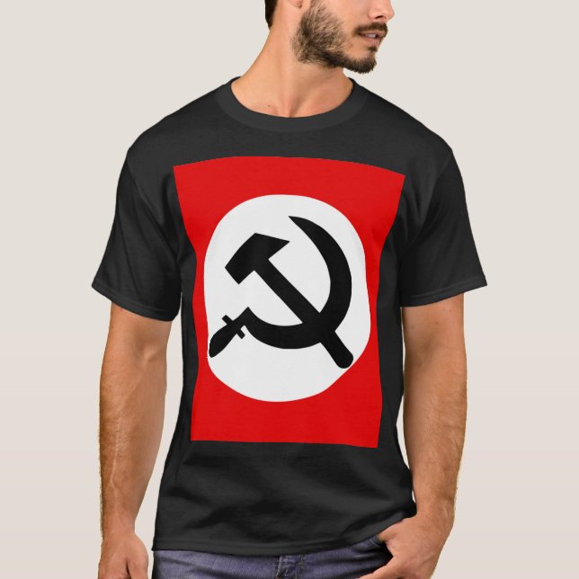 National Bolshevik Party Flagga T Shirt (Framsida)