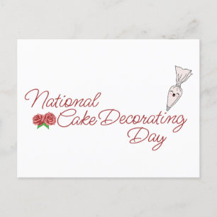 National Cake Decorating Day, spritspos Vykort