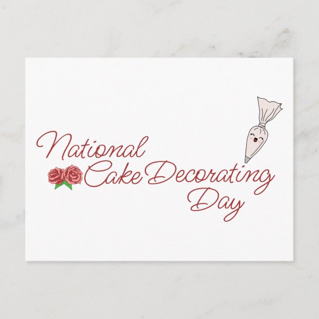 National Cake Decorating Day, spritspos Vykort (Framsida)