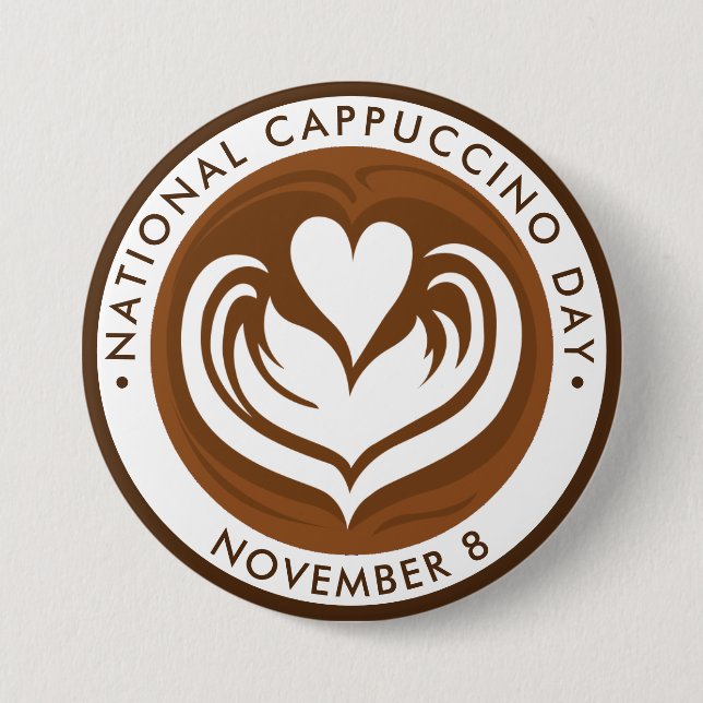 National Cappuccino Day Knapp (Framsida)