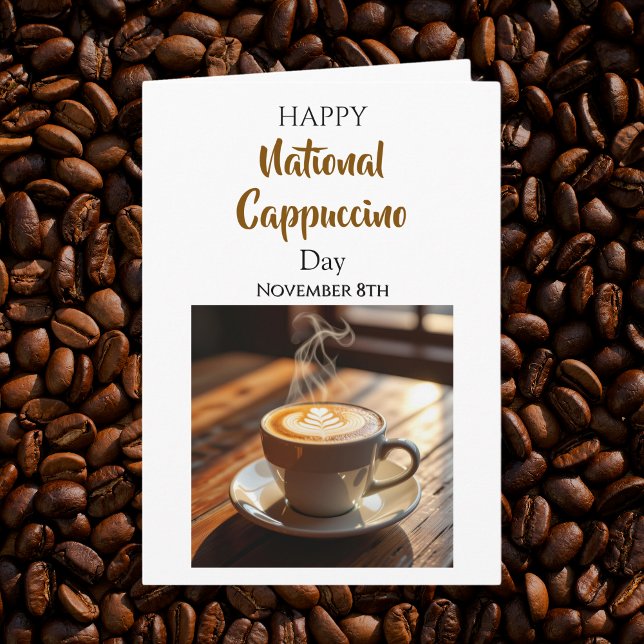 National Cappuccino Day | November 8th Kort (Skapare uppladdad)