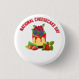 NATIONAL CHEESECAKE DAY CLASSIC ROUND STICKER KNAPP