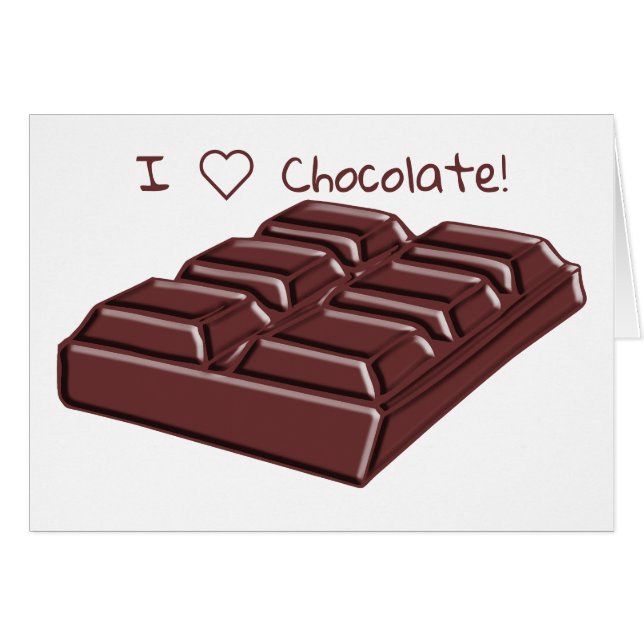 National Chocolate Day Hälsning OBS Kort (Framsidan Horizontal)