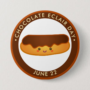 National Chocolate Eclair Day, kawaii eclair Knapp