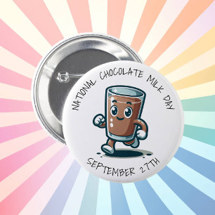 National Chocolate Mjölk Day Knapp