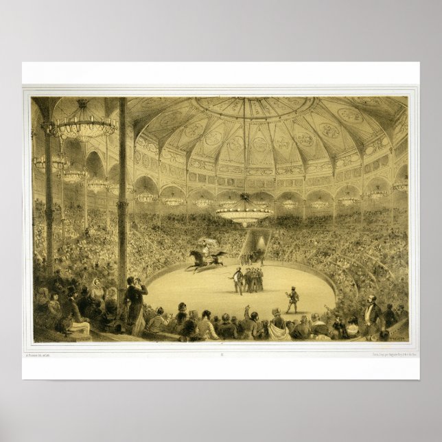 National Circus, utgiven av Auguste Bry (upplyst Poster (Framsidan)