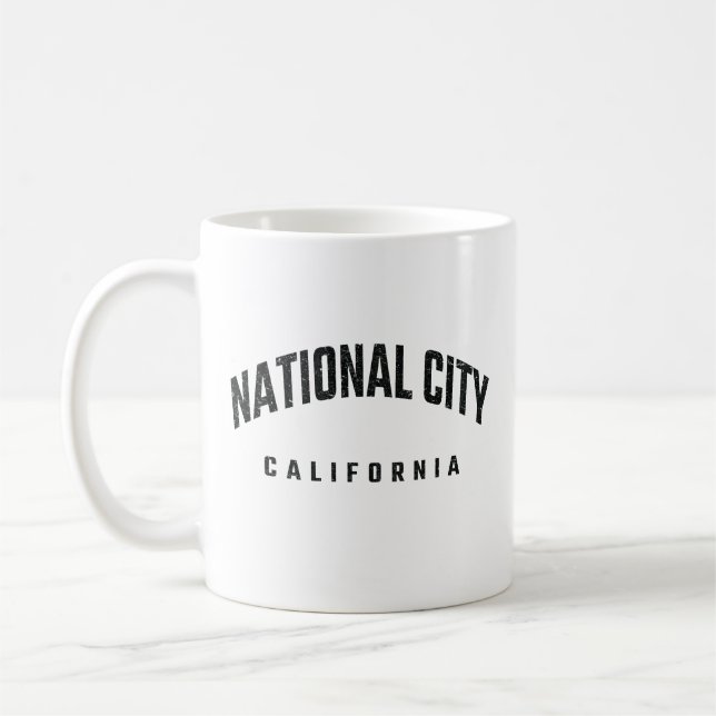 National City California CA Kaffemugg (Vänster)