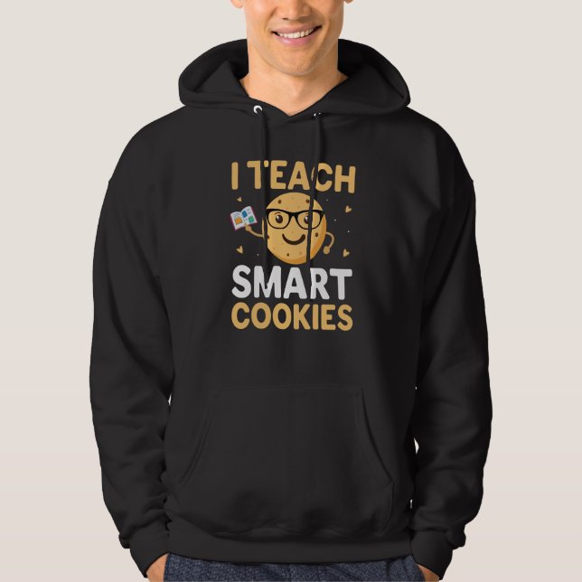 National Cookie Day, jag undervisar smarta kakor Hoodie (Framsida)