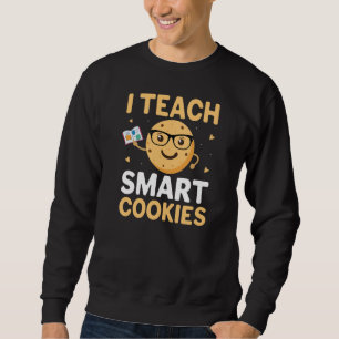 National Cookie Day, jag undervisar smarta kakor Lång Ärmad Tröja