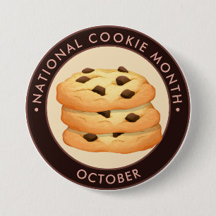 National Cookie Month, choklad chip-kakor Knapp