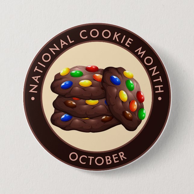 National Cookie Month, chokladkakor Knapp (Framsida)