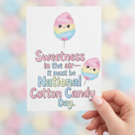 National Cotton Candy Day Tack Kort