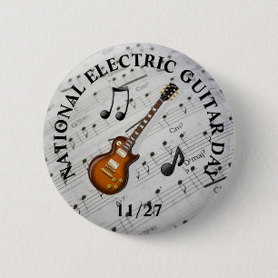 National Electric Guitar Day November 27:e Helgdag Knapp