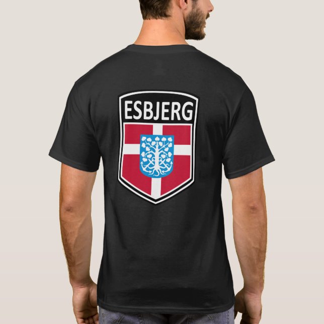 National - Esbjerg Danmark T-Shirt (Baksida)