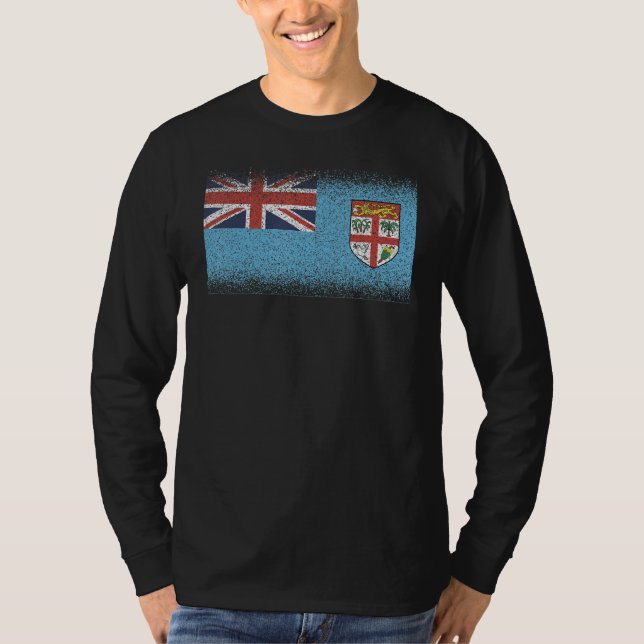 National Flag of Fiji souvenir  for men women 7 T Shirt (Framsida)