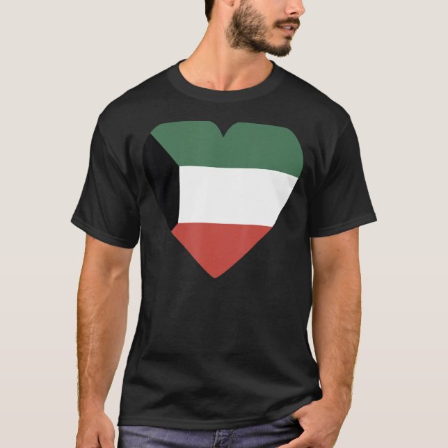 National Flag of Kuwait souvenir  for men women 5 T Shirt (Framsida)
