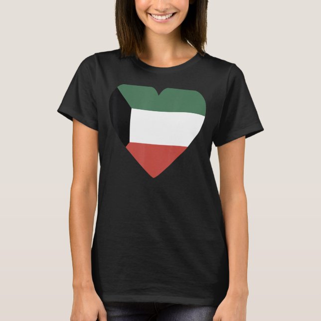 National Flag of Kuwait souvenir  for men women 5 T Shirt (Framsida)