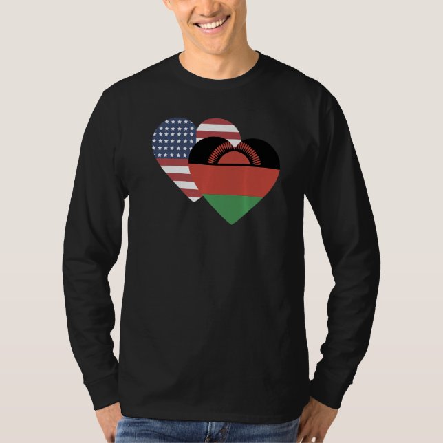 National Flag of Malawi souvenir  for men women  1 T Shirt (Framsida)