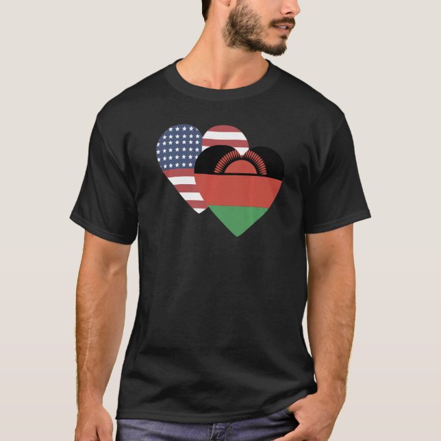 National Flag of Malawi souvenir  for men women  1 T Shirt (Framsida)