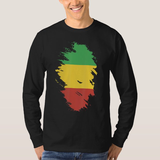 National Flag of Mali souvenir   for men women T Shirt (Framsida)