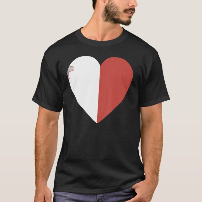 National Flag of Malta souvenir  for men women 3 T Shirt (Framsida)