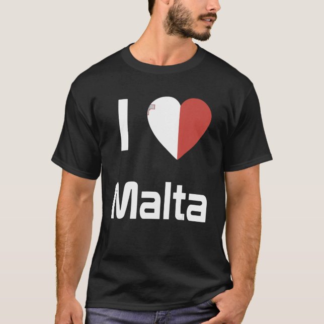 National Flag of Malta souvenir   for men women T Shirt (Framsida)