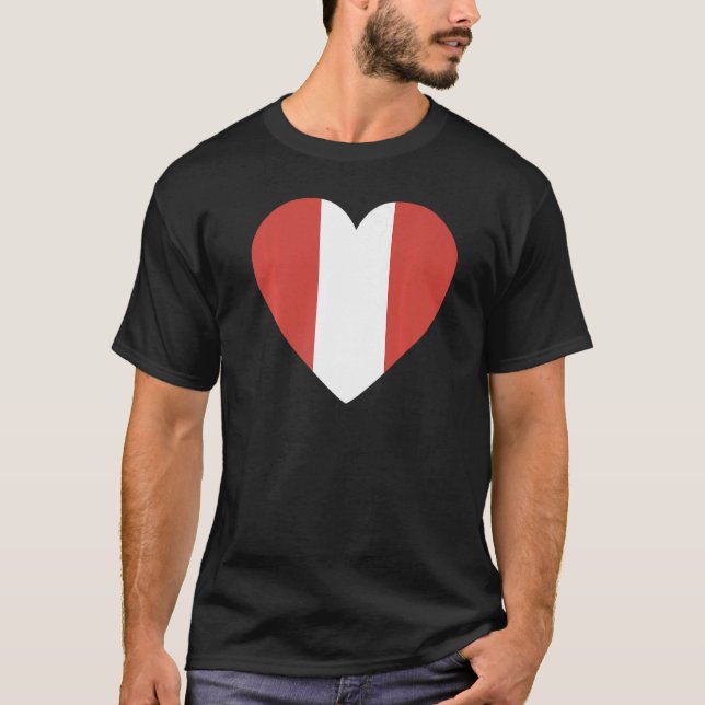 National Flag of Peru souvenir  for men women  2 T Shirt (Framsida)