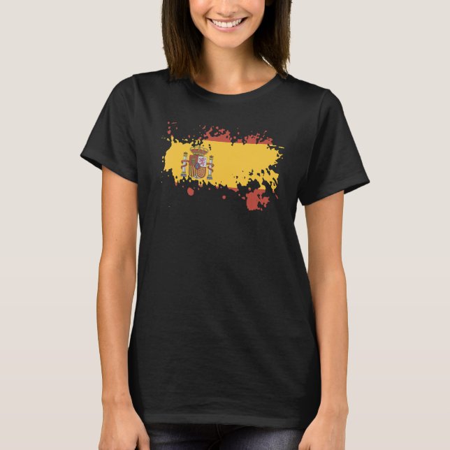 National Flag of Spain souvenir   for men women T Shirt (Framsida)
