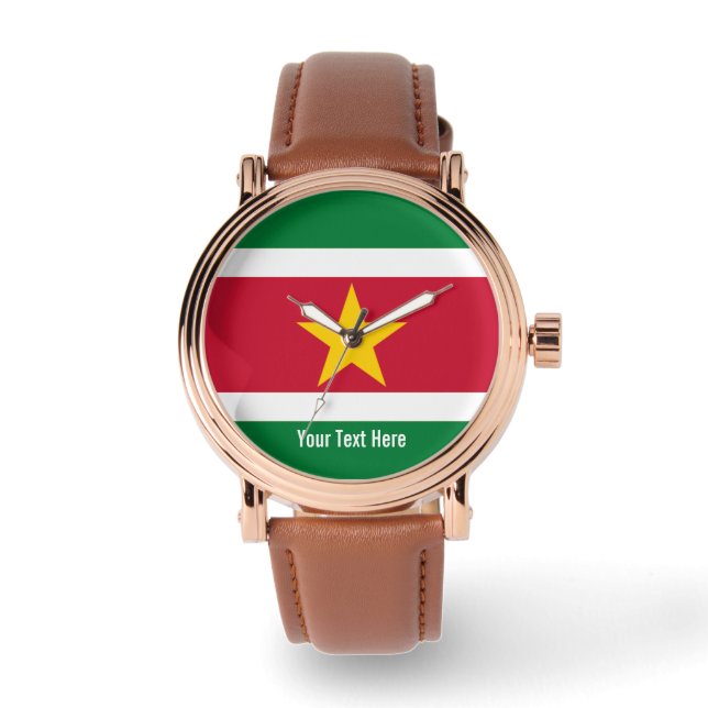 National flag of Suriname Armbandsur (Framsida)