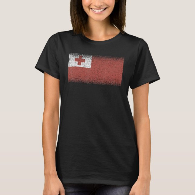 National Flag of Tonga souvenir  for men women 1 T Shirt (Framsida)
