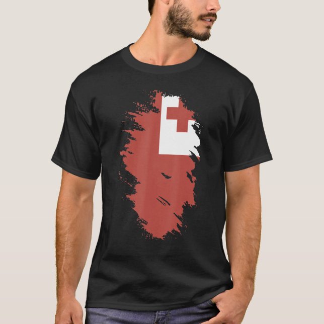 National Flag of Tonga souvenir   for men women T Shirt (Framsida)