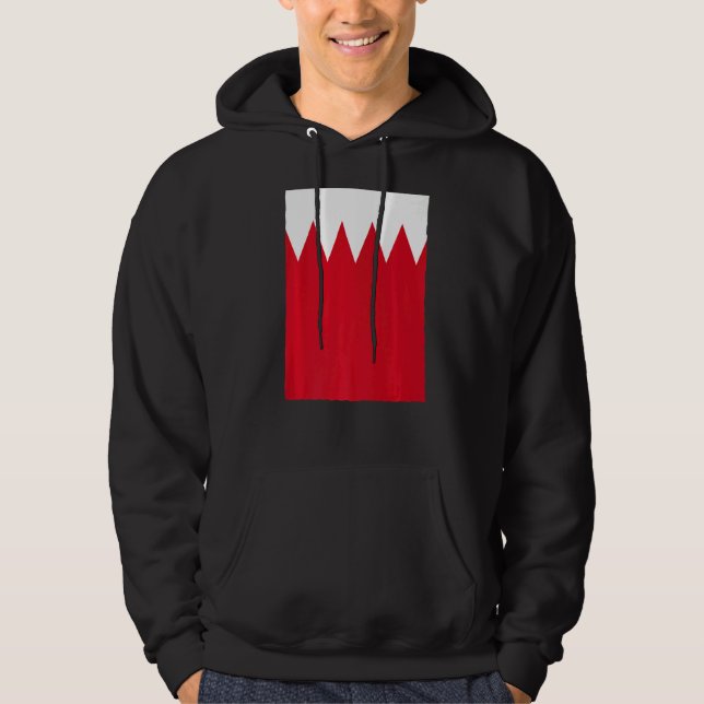 National Flagga Bahrain Hoodie (Framsida)