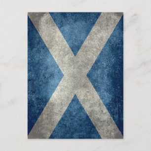 National flagga of Scotland - Vintage version Vykort
