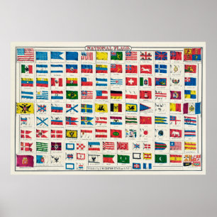 National Flaggor Poster