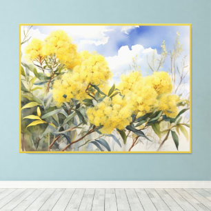 National Flower Australien Golden Wattle Canvastryck