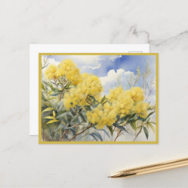 National Flower Australien Golden Wattle | Vykort