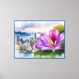 National Flower Bauhinia (Hongkong) | Canvastryck