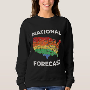 National Forecast American Rainbow Karta Gay Pri T Shirt