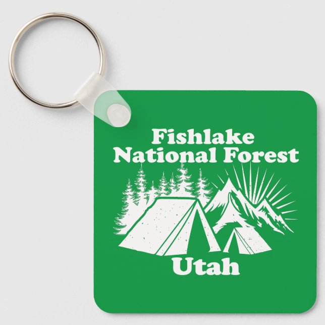 National Forest Utah, fiskevatten Nyckelring (Framsida)