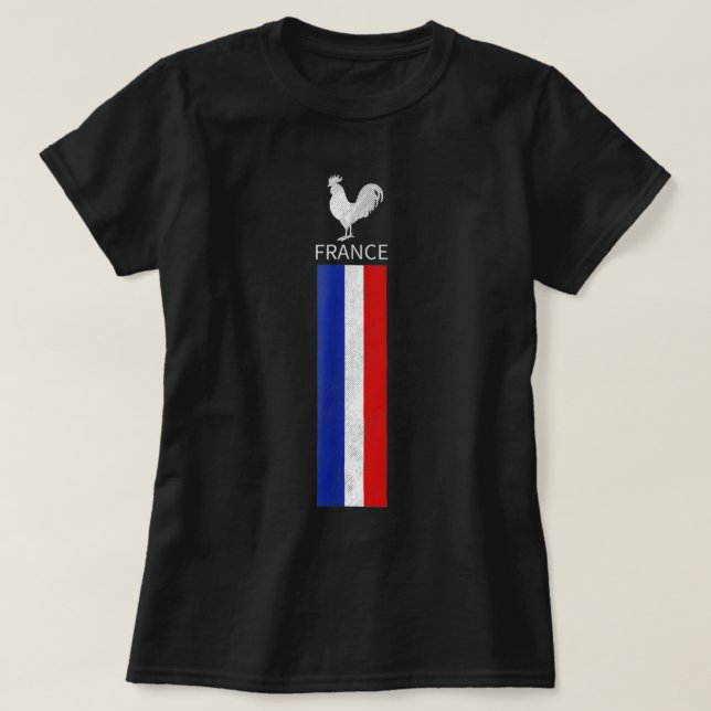 National Frankrike Flagga Jersey Fransk Football S T Shirt (Design framsida)